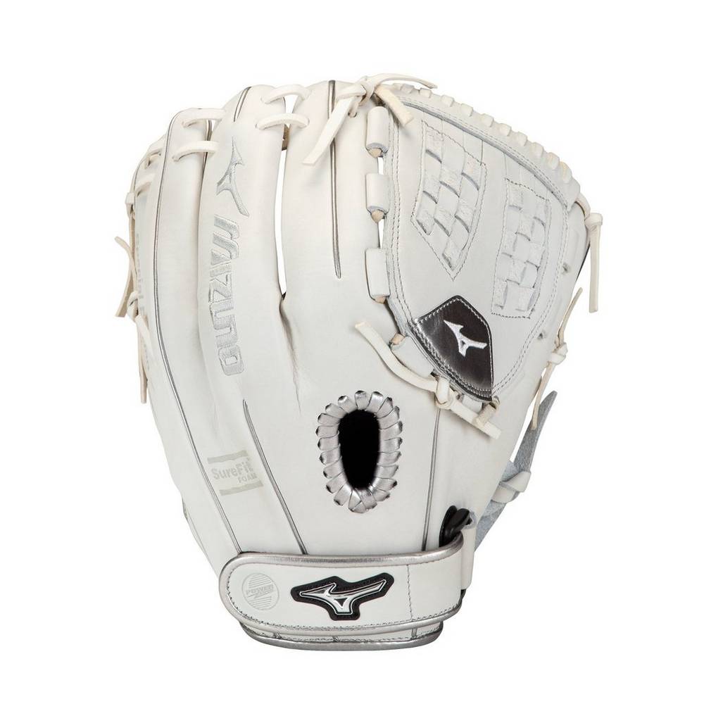 Guanti Mizuno Softball MVP Prime SE Fastpitch 12" Donna - Bianche/Argento - 95681-EGOC